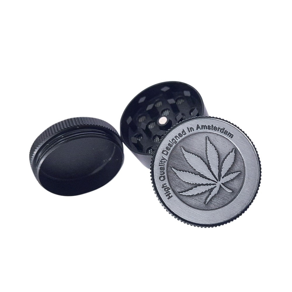 Grinder de Metal Hoja de Marihuana Kolo, 30 mm