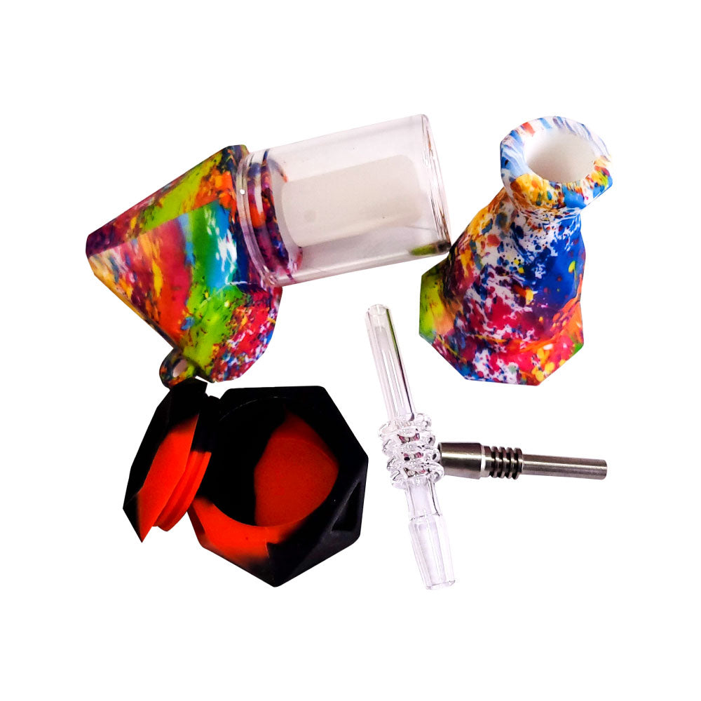 Toke Buddy Silicone Pipa de Agua/Colector de Néctar - Smoke Shop Cosmic 420