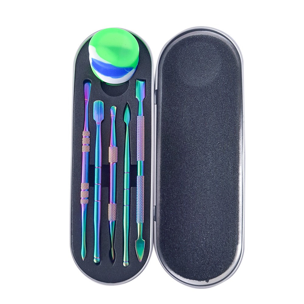 Toke Buddy Premium Colored Dab Tool - Contenedor de Silicona - Smoke Shop Cosmic 420